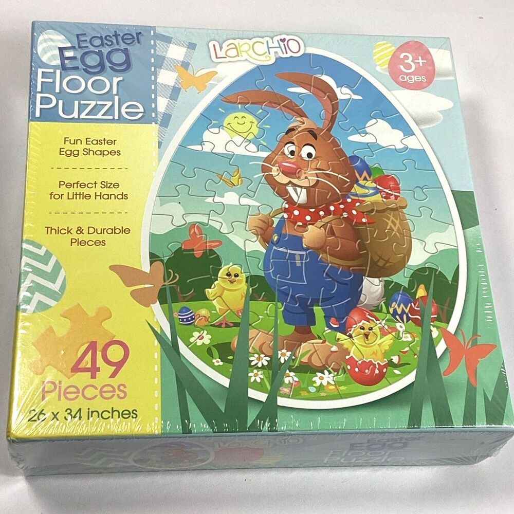 Easter Egg Floor Puzzle 49 Pieces Children New Sealed 26" x 34"